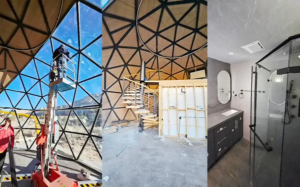 RAX 8m dome interior example for Isla Domes Lifestyle Dome